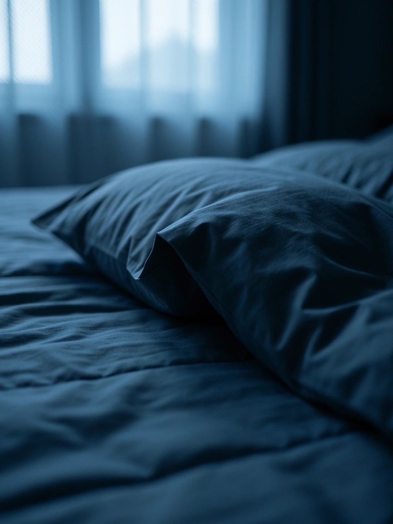 Detail luxusnej posteľnej bielizne v rannom svetle