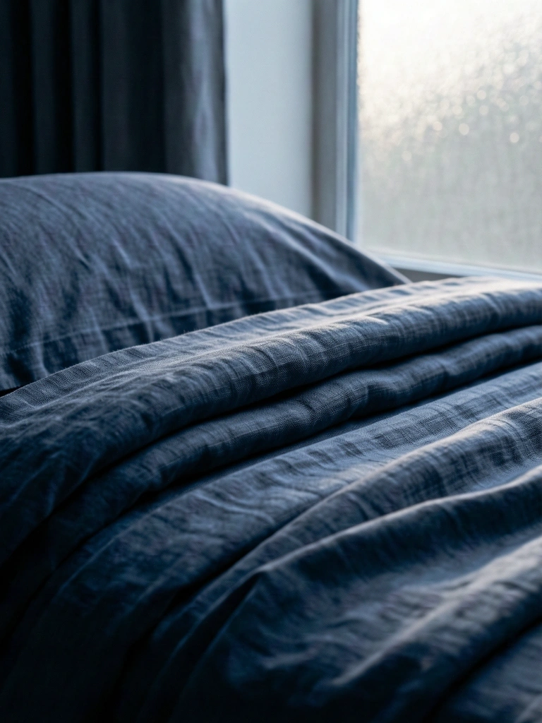 Detailná textúra luxusnej posteľnej bielizne